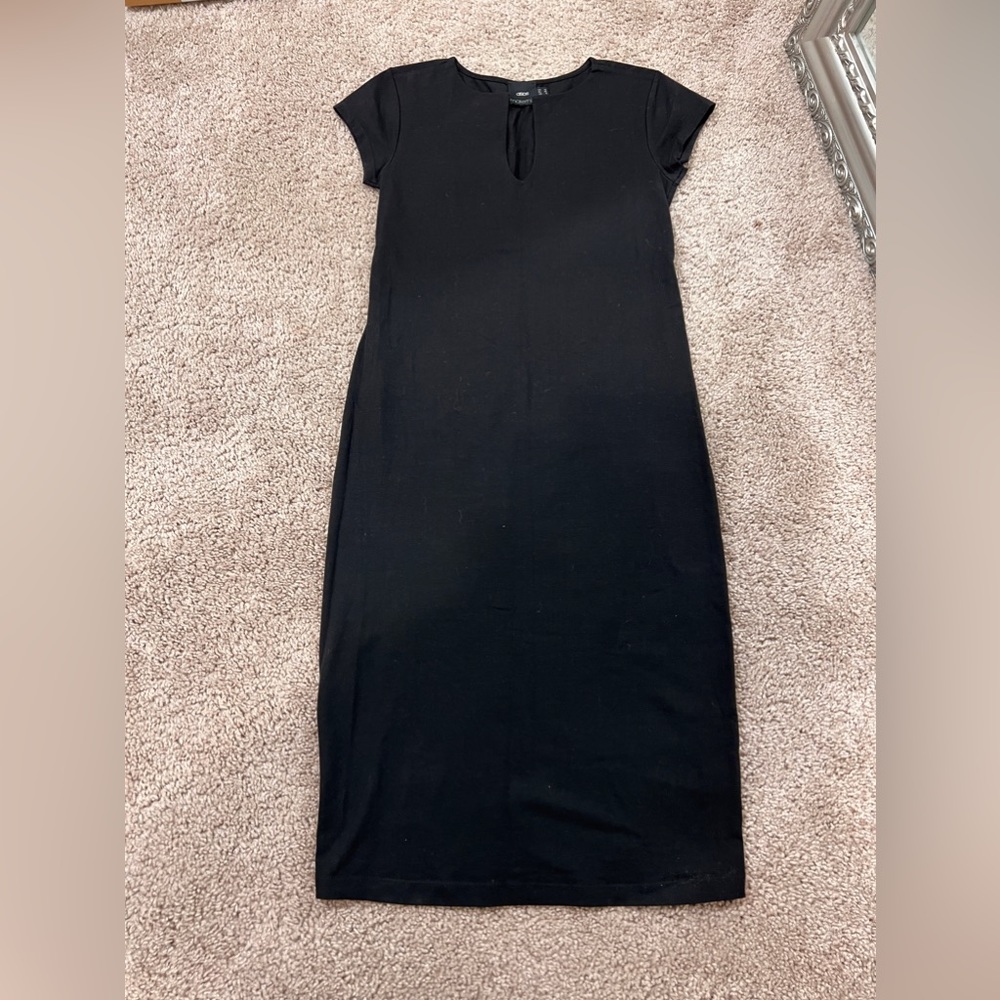 ASOS black maternity dress